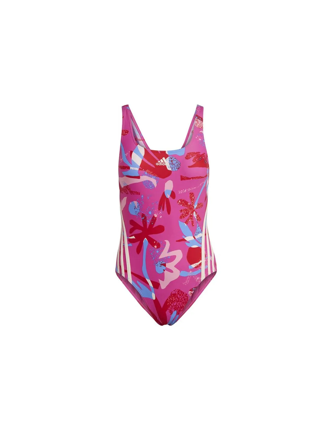 bañador de Natación adidas Floral 3 bandas mujer