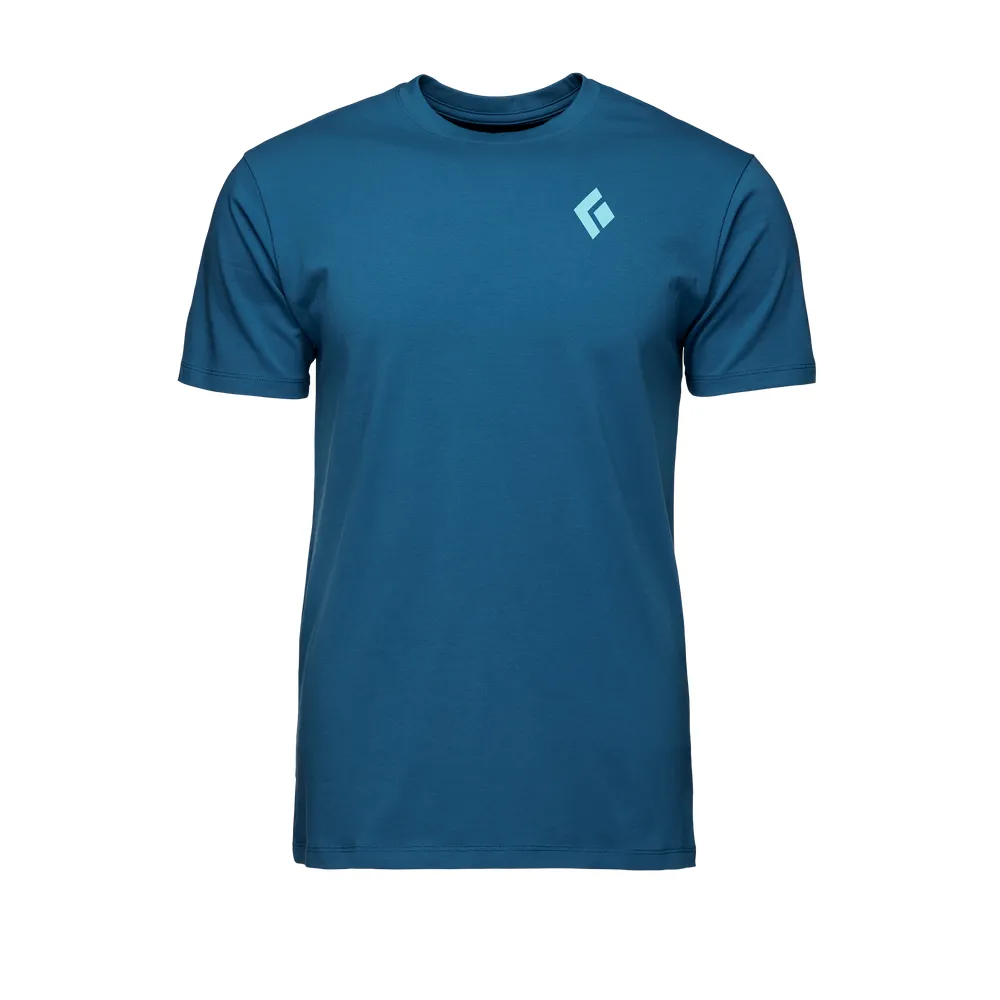 BD M BD MOUNTAIN BADGE SS TEE BLUE