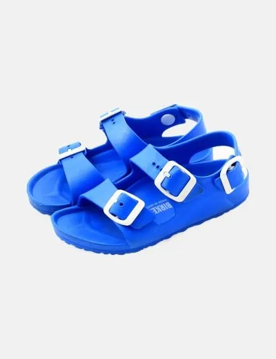 Birkenstock Sandalia azul básica