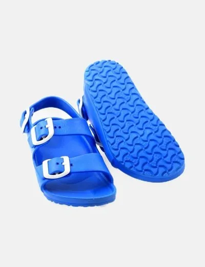 Birkenstock Sandalia azul básica