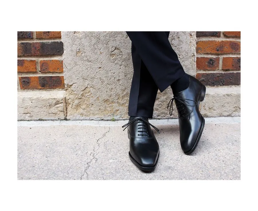 BLACK OXFORD SHOES  RUBBER PAD  TREMEZZO PATIN
