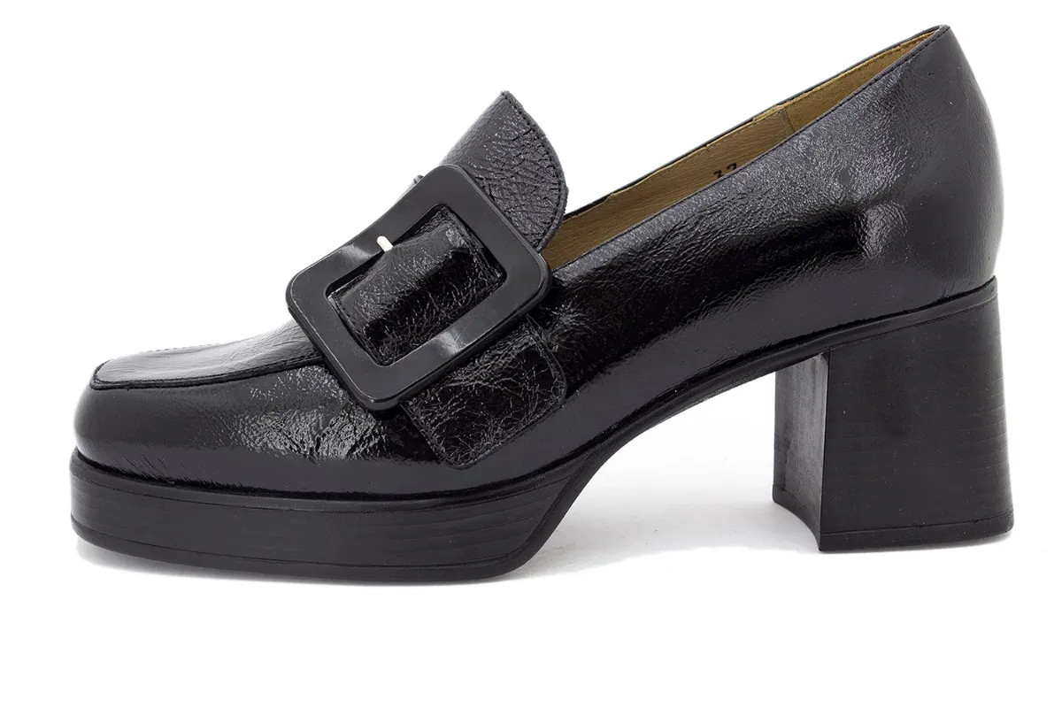 Black Patent Moccasin