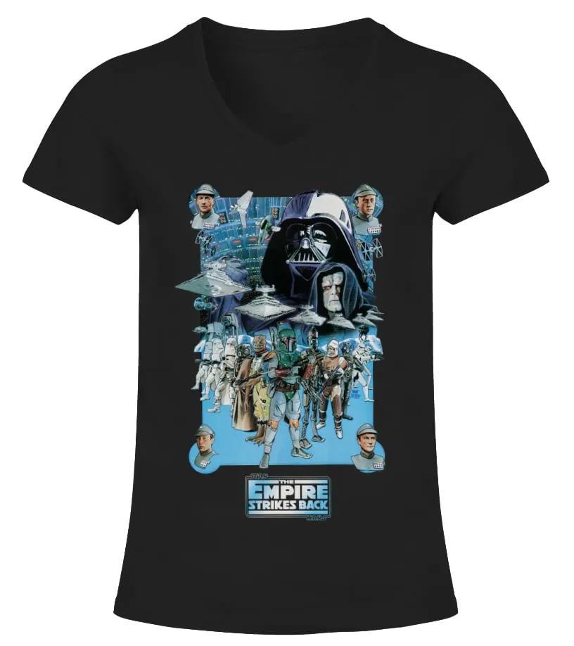 BM80006BKSTAR WAS EPISODE V THE EMPIRE STRIKE BACK CAMISETA CUELLO PICO MUJER