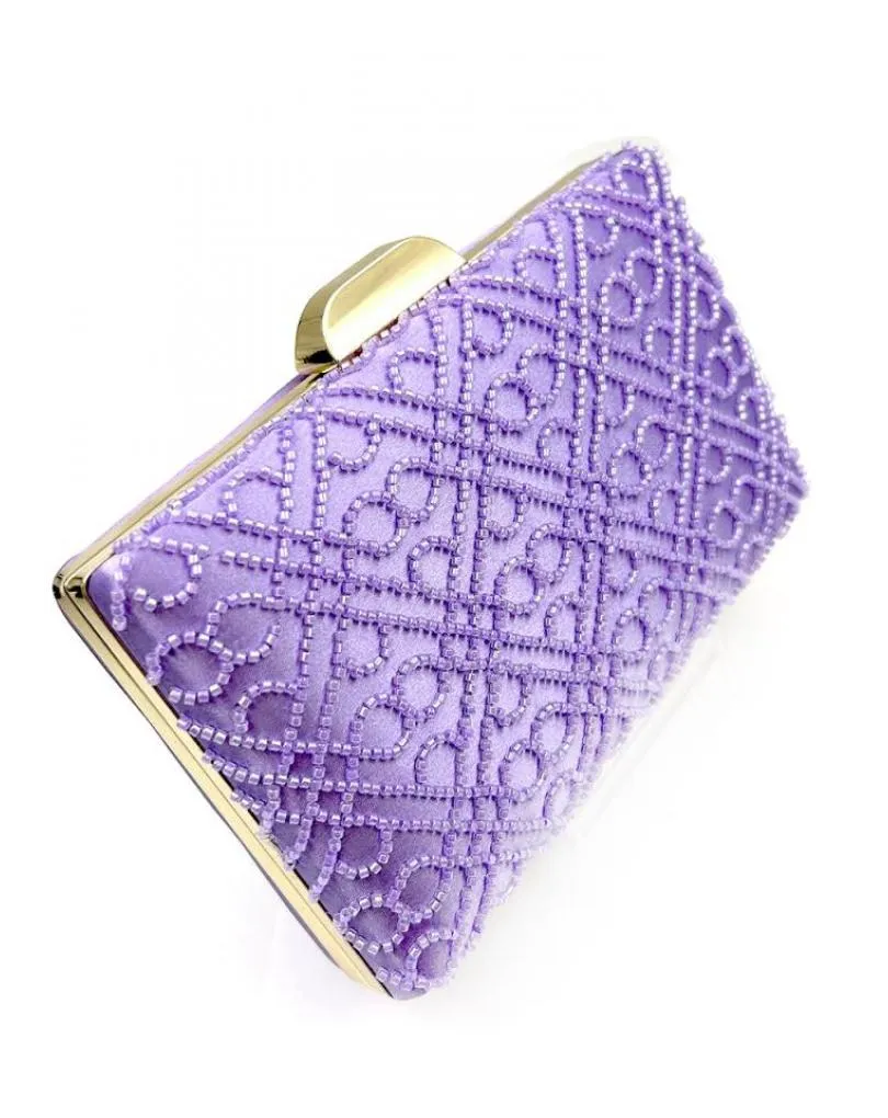 BOLSOS BODA MORADO LILA CON ORIGINAL Y ELEGANTE DECORACION
