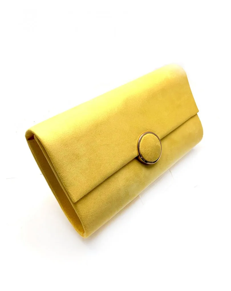 BOLSOS DE FIESTA AMARILLOS TIPO CARTERA CON GRAN CAPACIDAD