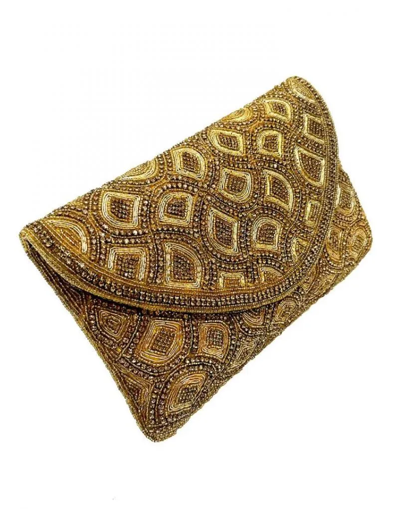 BOLSOS DE FIESTA DORADOS TONO OCRE BONITA CARTERA JOYA