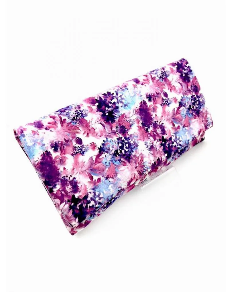 BOLSOS DE FIESTA ORIGINALES BONITA CARTERA ESTAMPADA CON FLORES