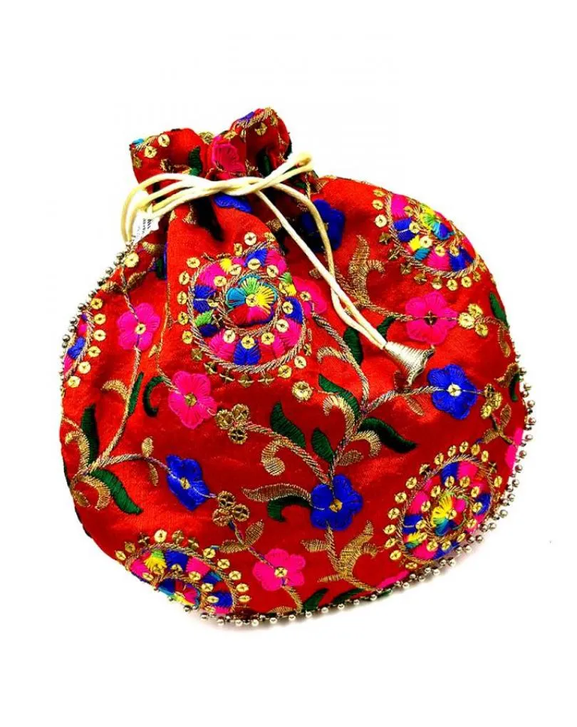 BOLSOS MUJER DE FIESTA ROJOS BOMBONERA CON PRECIOSA DECORACION