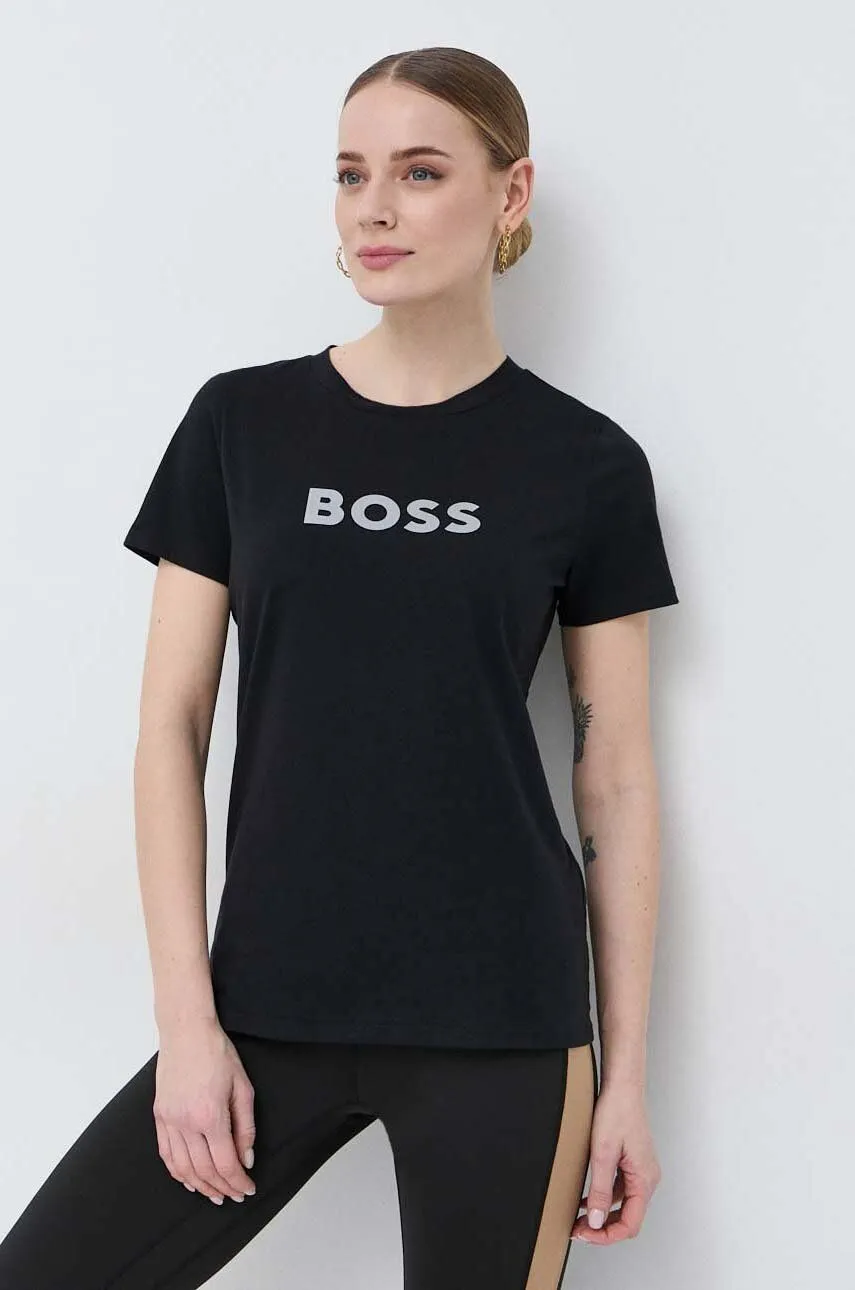 BOSS ALICA SCHMIDT X ORGANICCOTTON LOGO TSHIRT