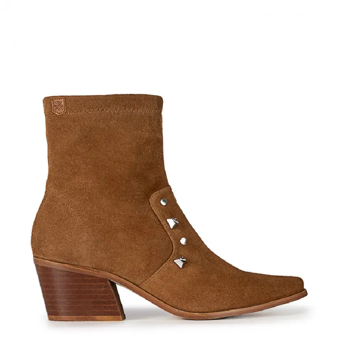 BOTIN OLIVIA ADORNOS MARRON POPA