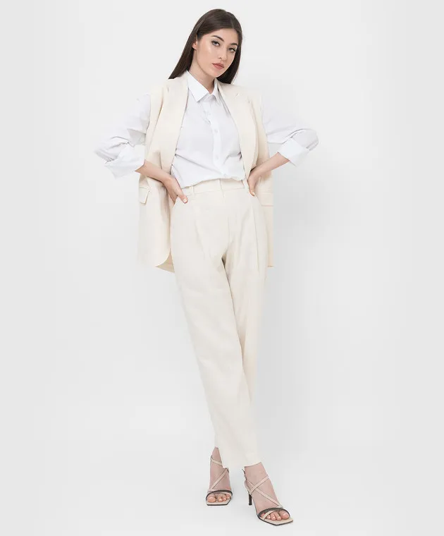 Brunello Cucinelli Light Beige Banana Pants