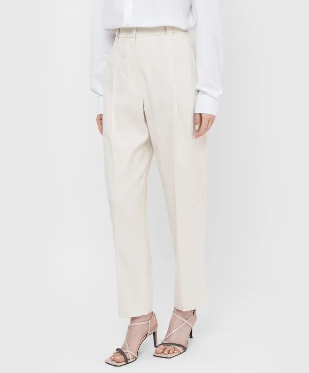 Brunello Cucinelli Light Beige Banana Pants