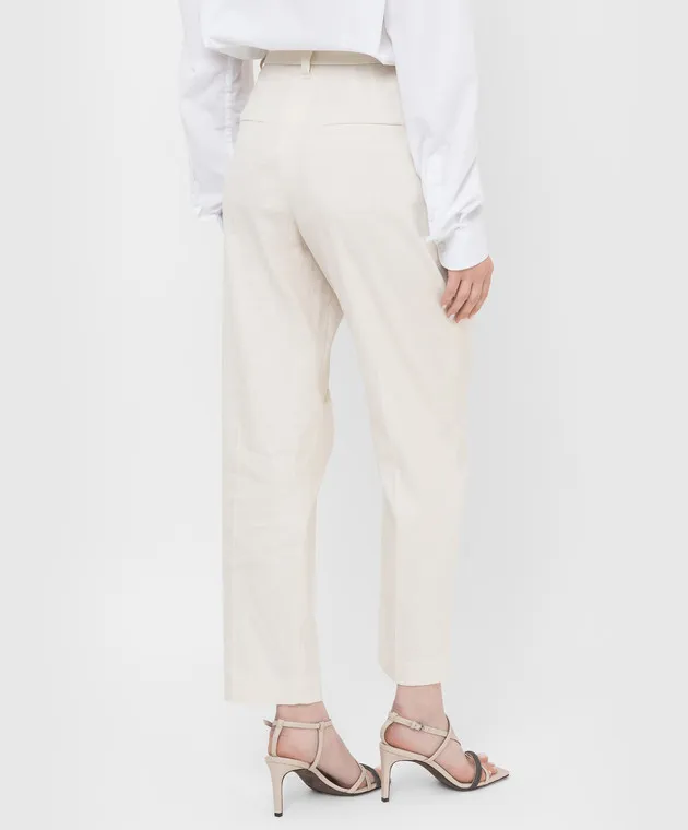 Brunello Cucinelli Light Beige Banana Pants