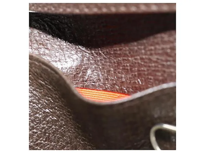 Bulgari Estuche para llaves BVLGARI de lona marrón Auth bs15458 Castaño 