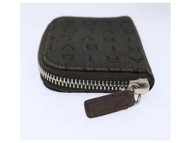 Bulgari Estuche para llaves BVLGARI de lona marrón Auth bs15458 Castaño 