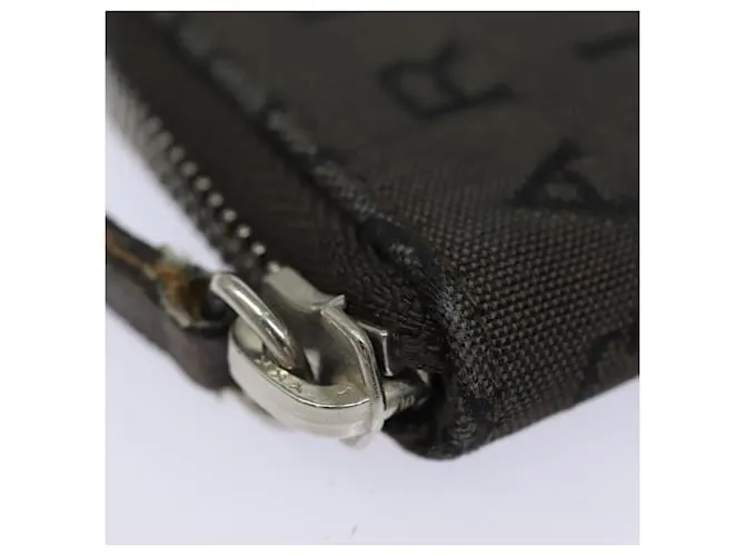 Bulgari Estuche para llaves BVLGARI de lona marrón Auth bs15458 Castaño 