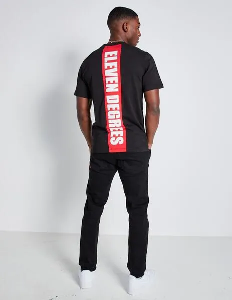 CAMISETA 11 CUT&SEW PRINTED BACK GRAPHIC  BLACK / GO