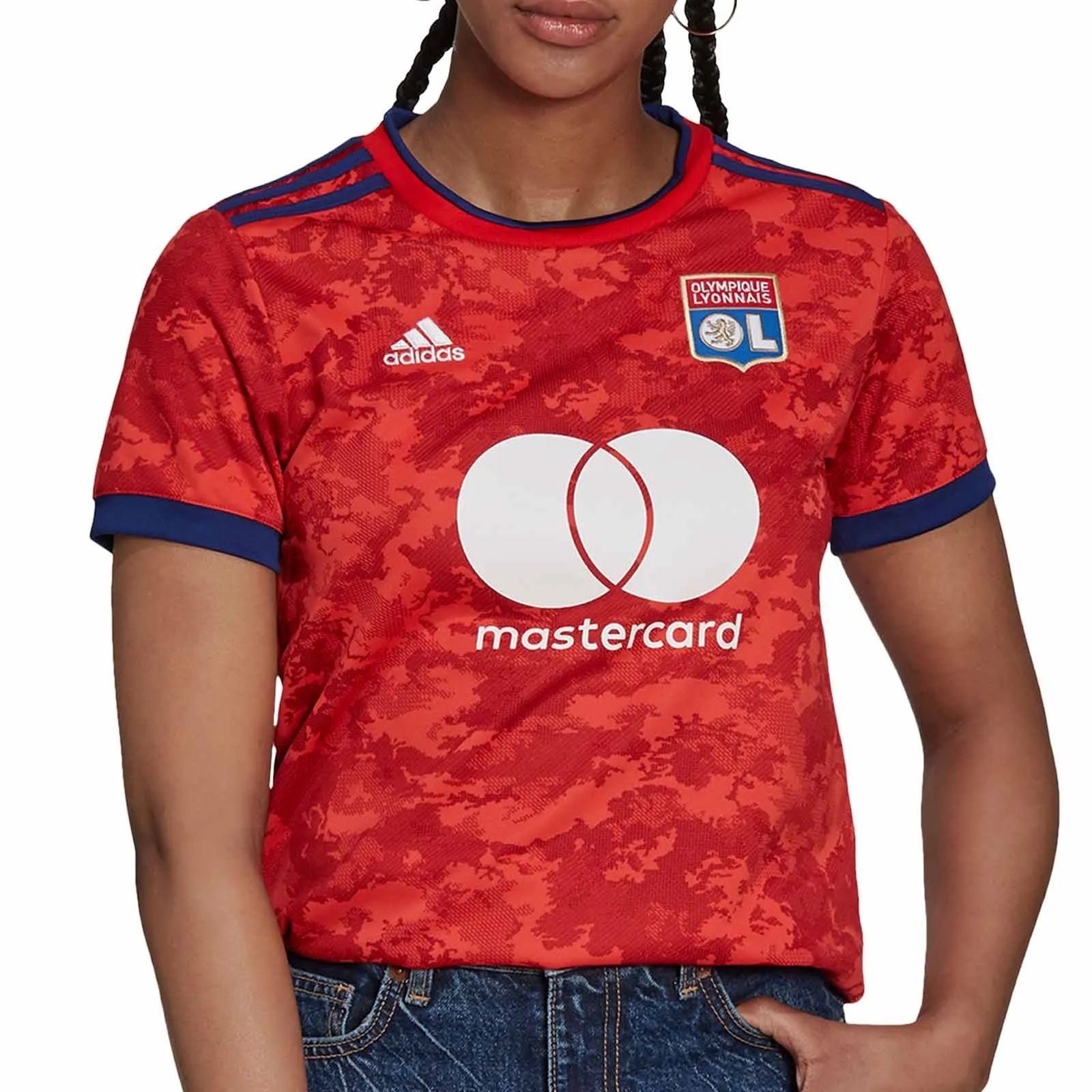 Camiseta adidas 2a mujer Olympique Lyon 2021 2022