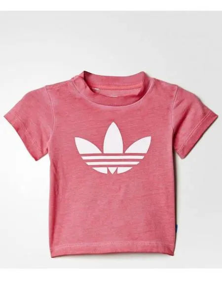 camiseta adidas tery rosa niña