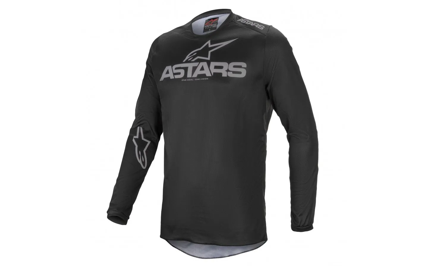 CAMISETA ALPINESTARS FLUID GRAPHITE NEGRO OSCURO |3762321111|