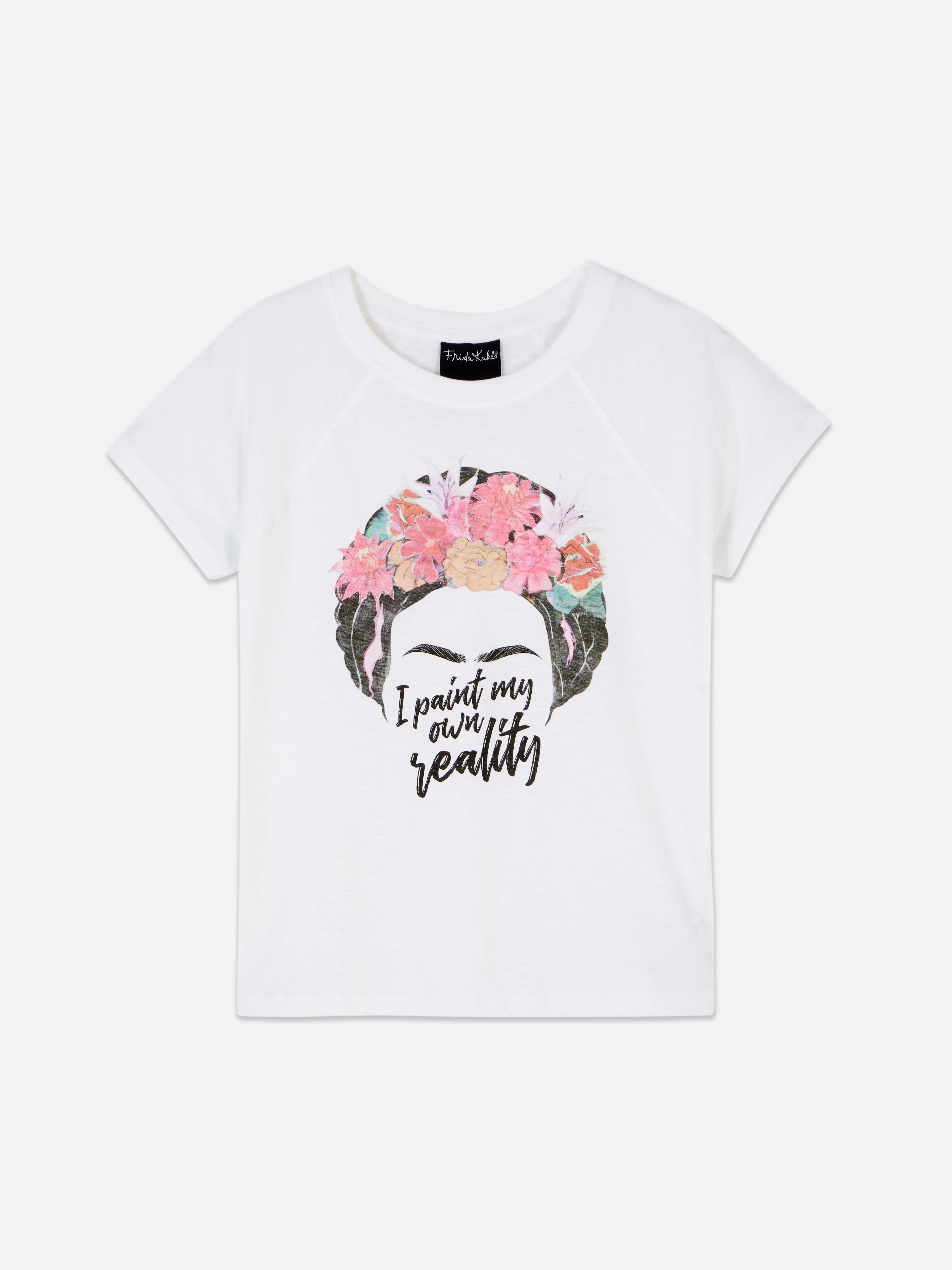 Camiseta con estampado gráfico de Frida Kahlo