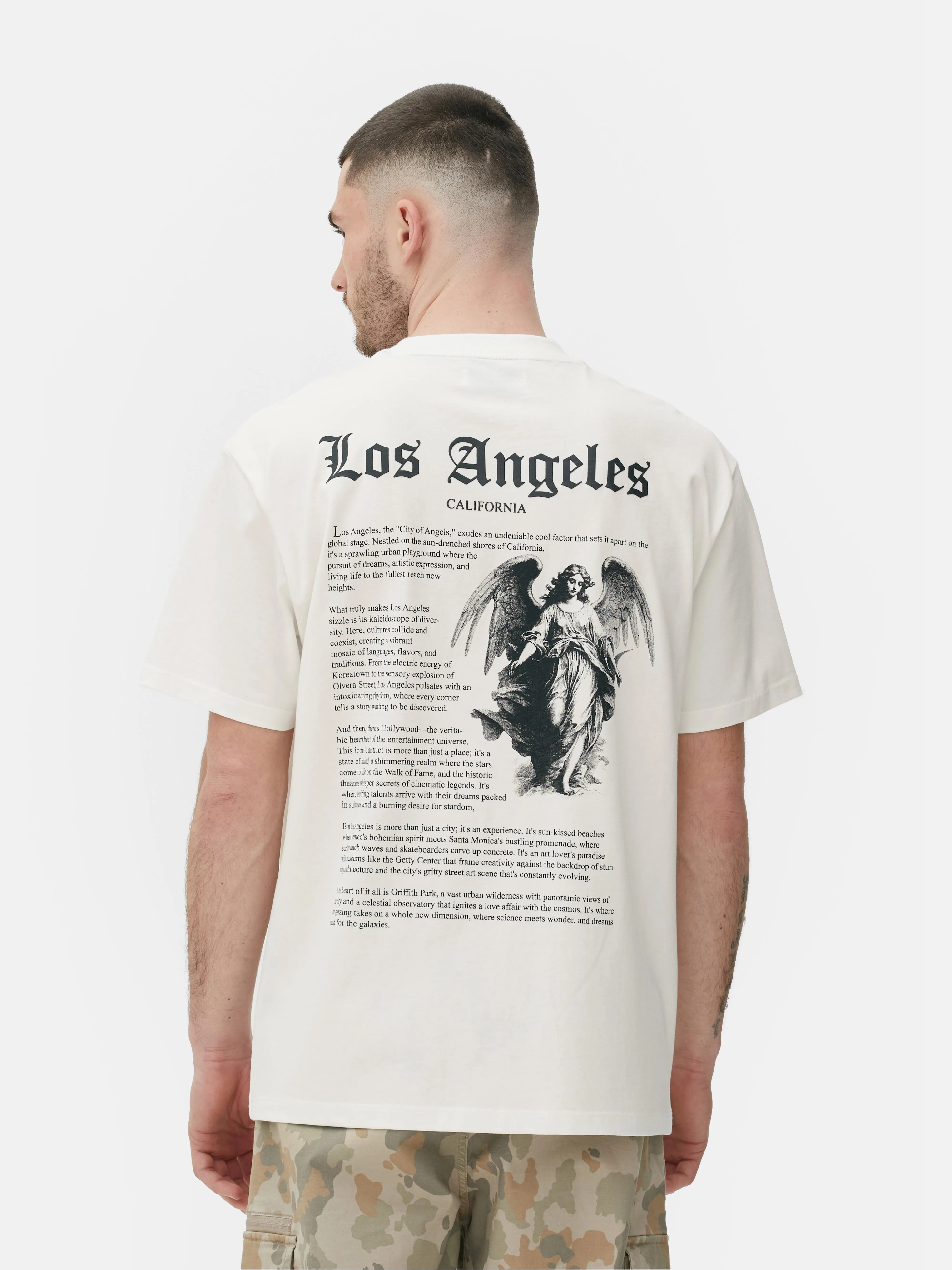 Camiseta con estampado «Los Angeles Statue»