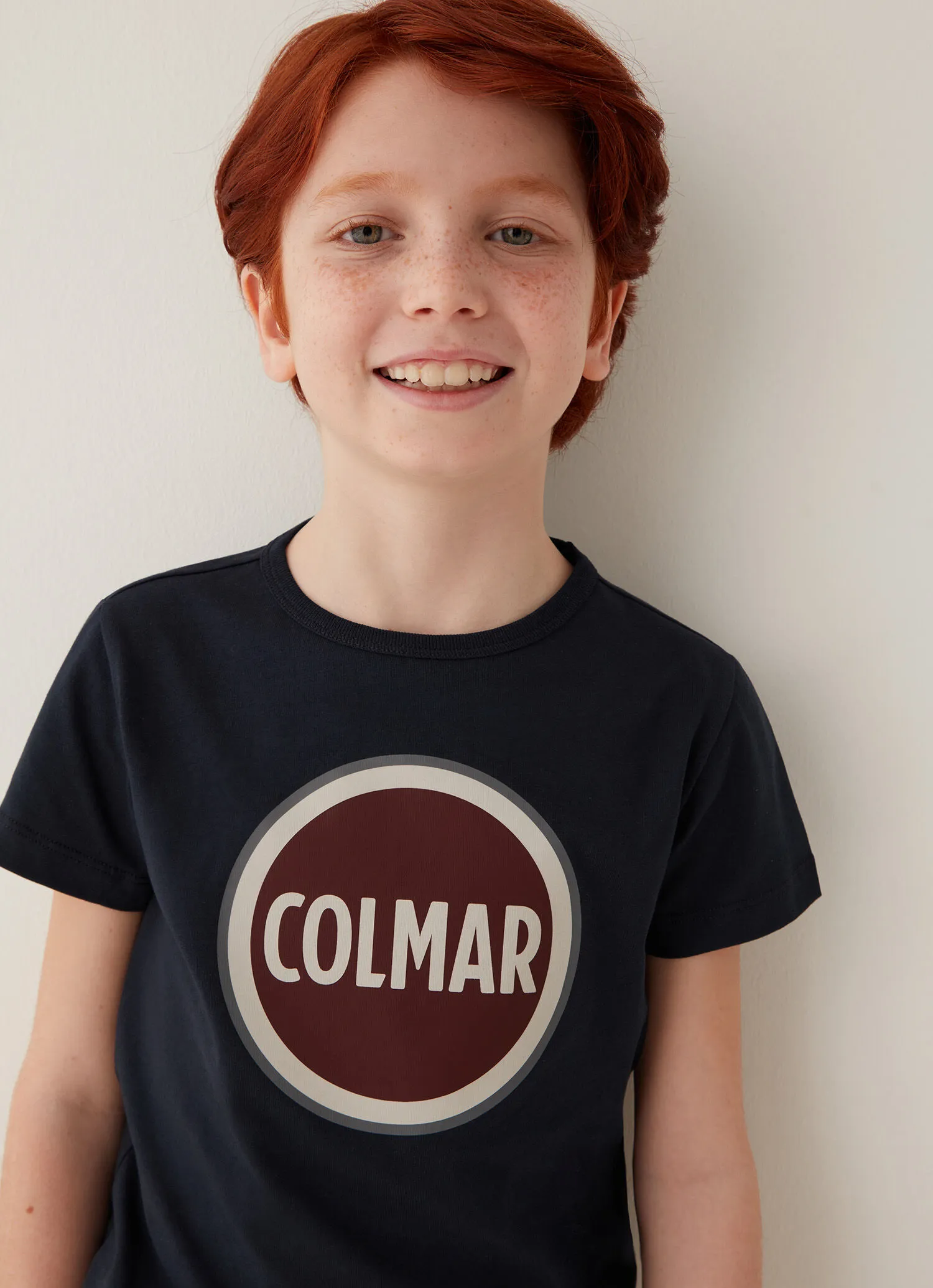 Camiseta de algodón con logotipo grande Colmar