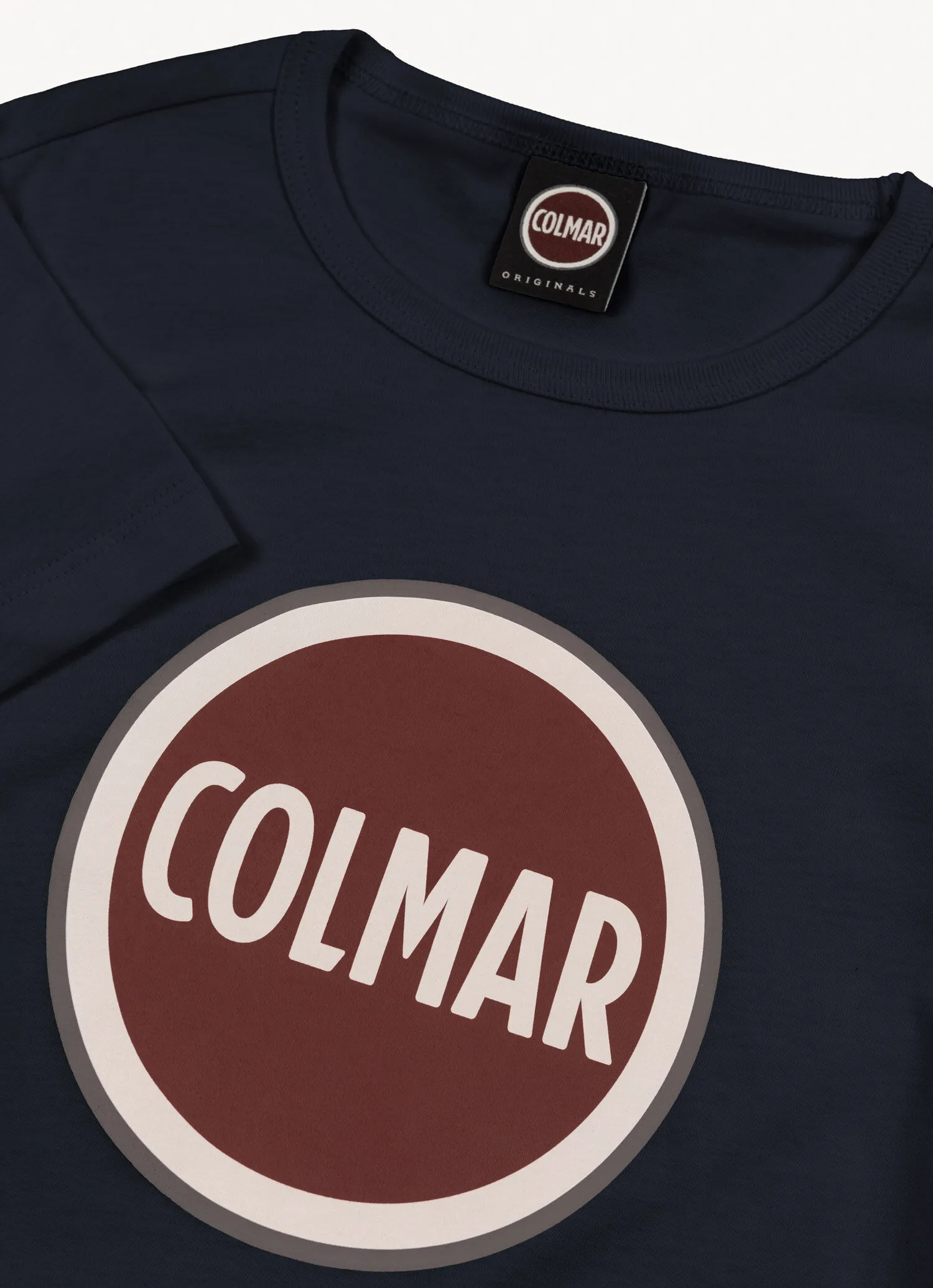 Camiseta de algodón con logotipo grande Colmar