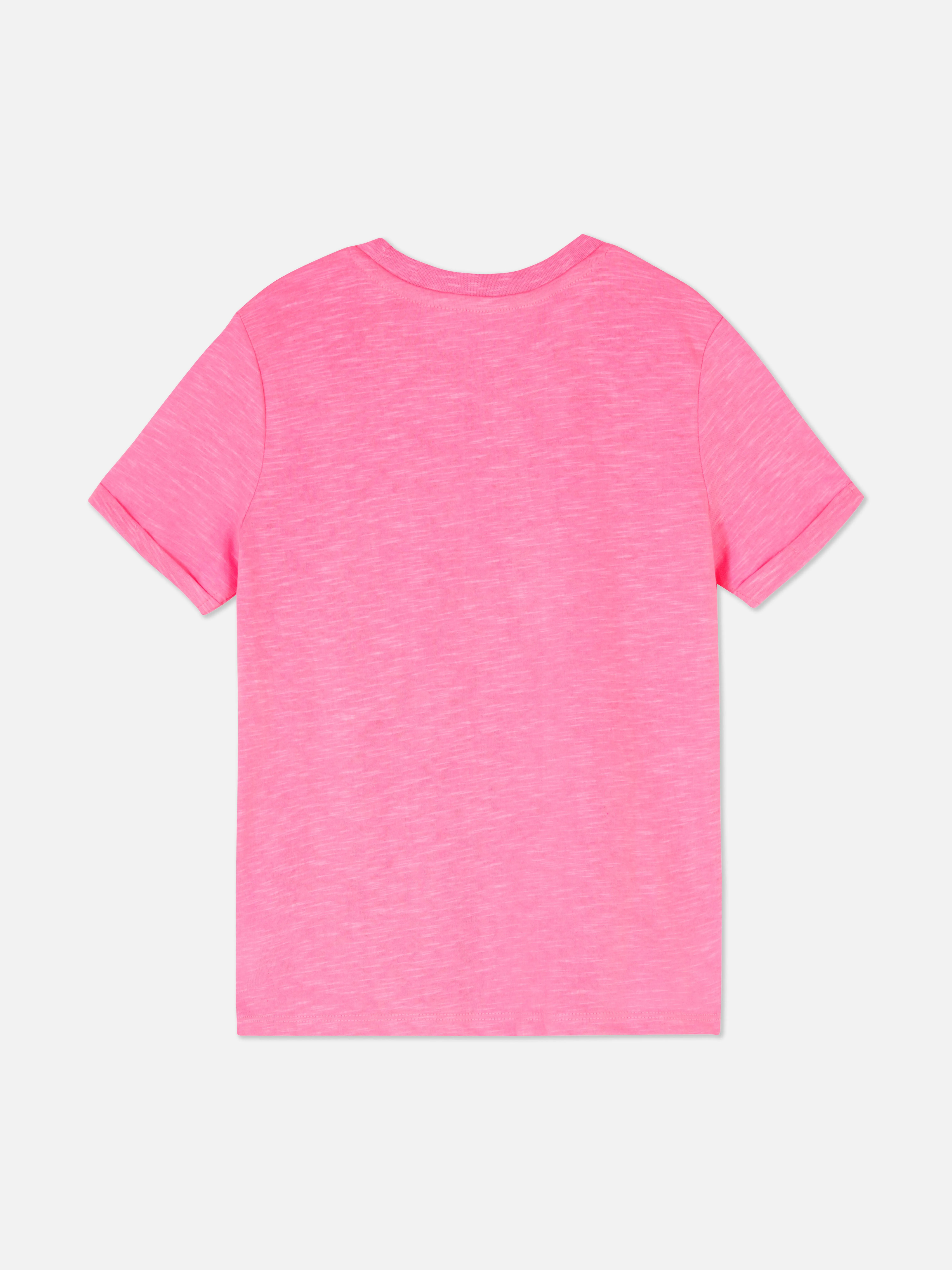 Camiseta de manga corta flameada