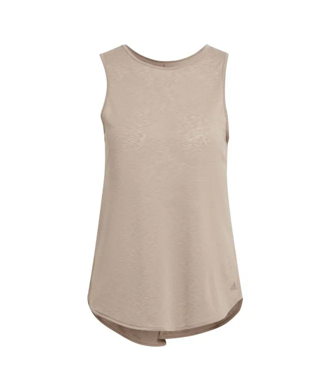 Camiseta de tenis adidas Studio Summer W Brown