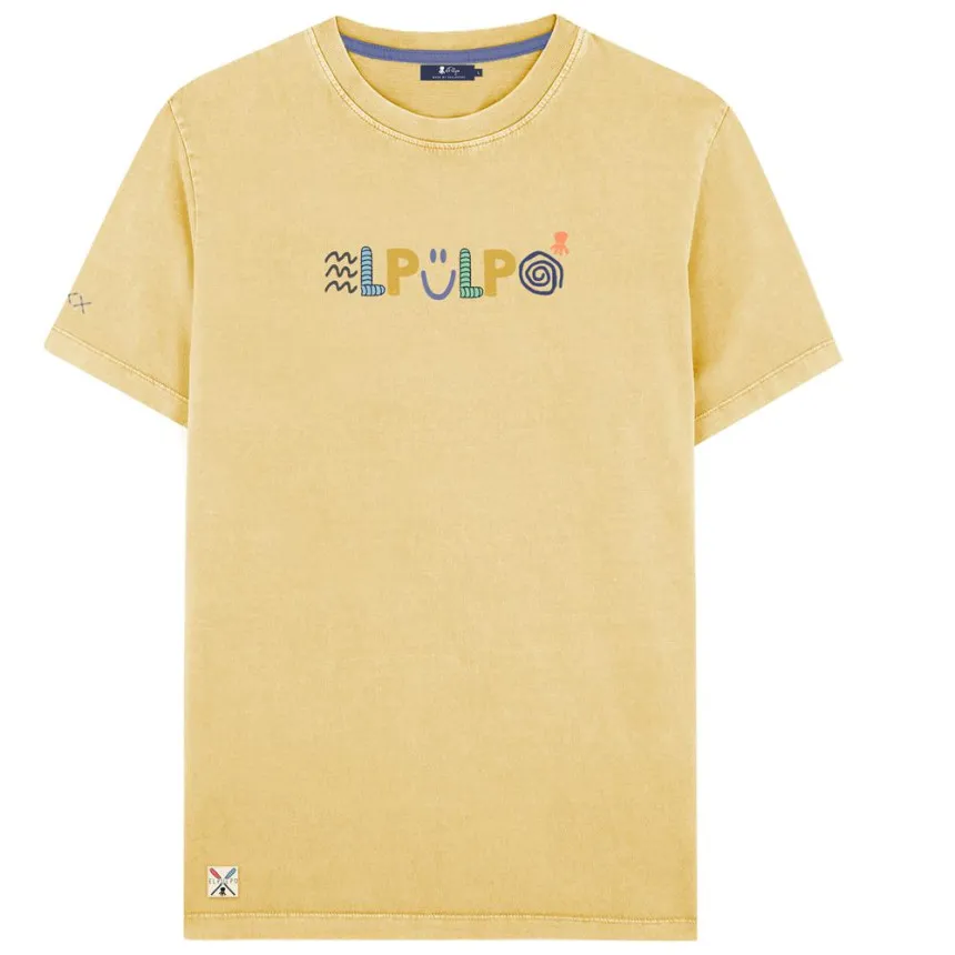 Camiseta El Pulpo Letras Smiley Para Niñ@s