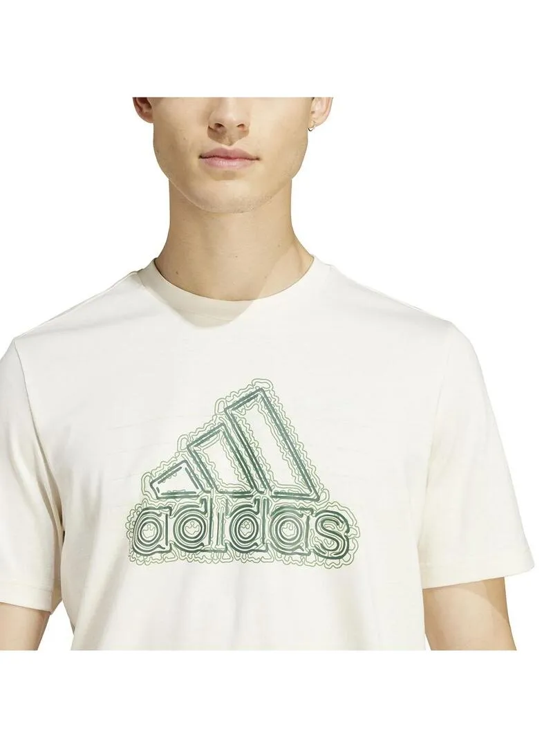Camiseta Hombre adidas Growth Beige Verde