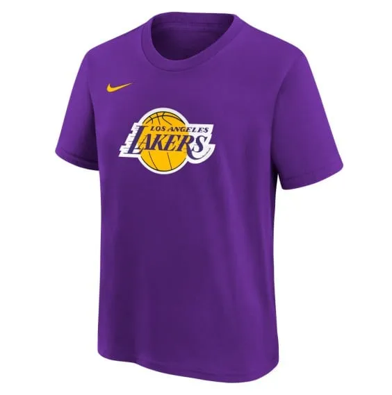 Camiseta Junior Los Angeles Lakers Essential Logo Purple