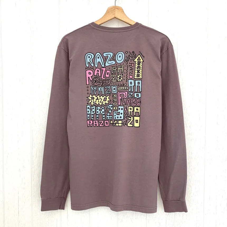 Camiseta Manga Larga Teiron Lettering Razo Para Niños