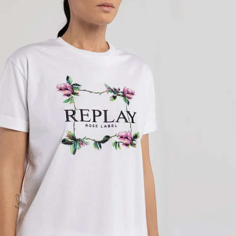 Camiseta Para Mujer Replay