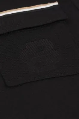 Camiseta para niños en algodón con monograma Double B bordado