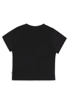 Camiseta para niños en algodón con monograma Double B bordado