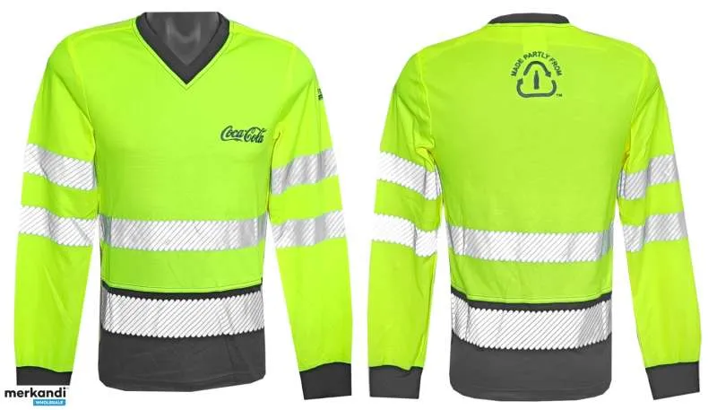 CAMISETAS DE HOMBRE BLUSAS DE TRABAJO DE MANGA LARGA SUDADERAS REFLECTANTES AMARILLO XS  3XL