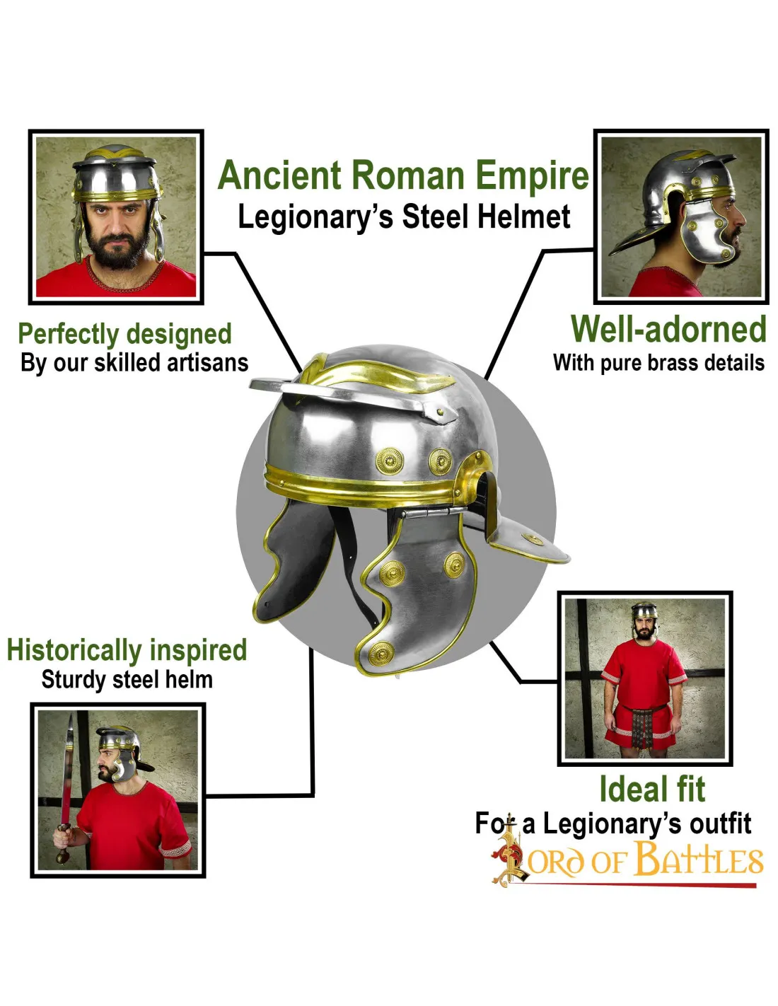 Casco de Legionario antiguo imperio Romano