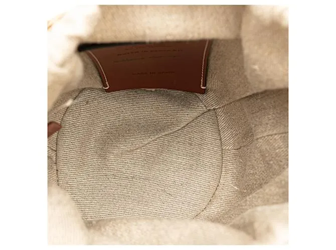 Cesta de fibras naturales pequeñas de Chloé Brown Castaño 
