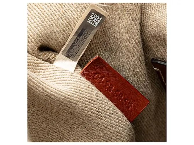 Cesta de fibras naturales pequeñas de Chloé Brown Castaño 