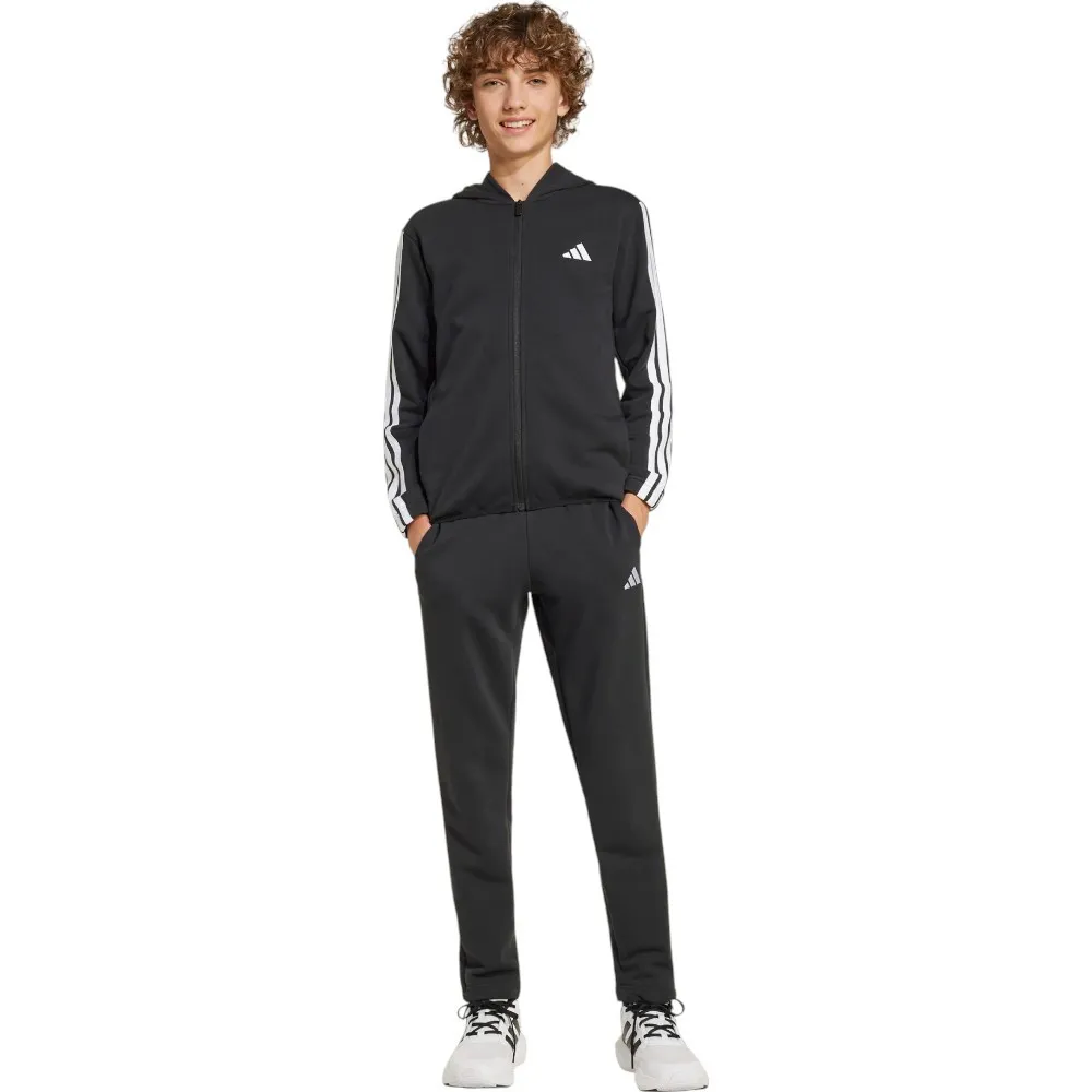 CHANDAL ADIDAS 5 J 3BANDAS 220 NEGRO BLANCAS JD6505 NIÑO NIÑA