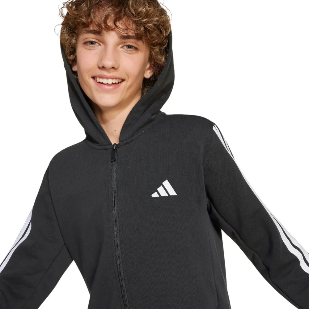CHANDAL ADIDAS 5 J 3BANDAS 220 NEGRO BLANCAS JD6505 NIÑO NIÑA