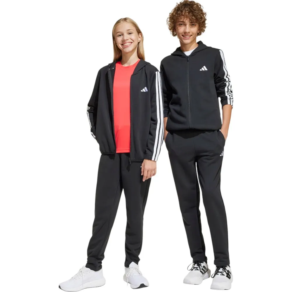 CHANDAL ADIDAS 5 J 3BANDAS 220 NEGRO BLANCAS JD6505 NIÑO NIÑA