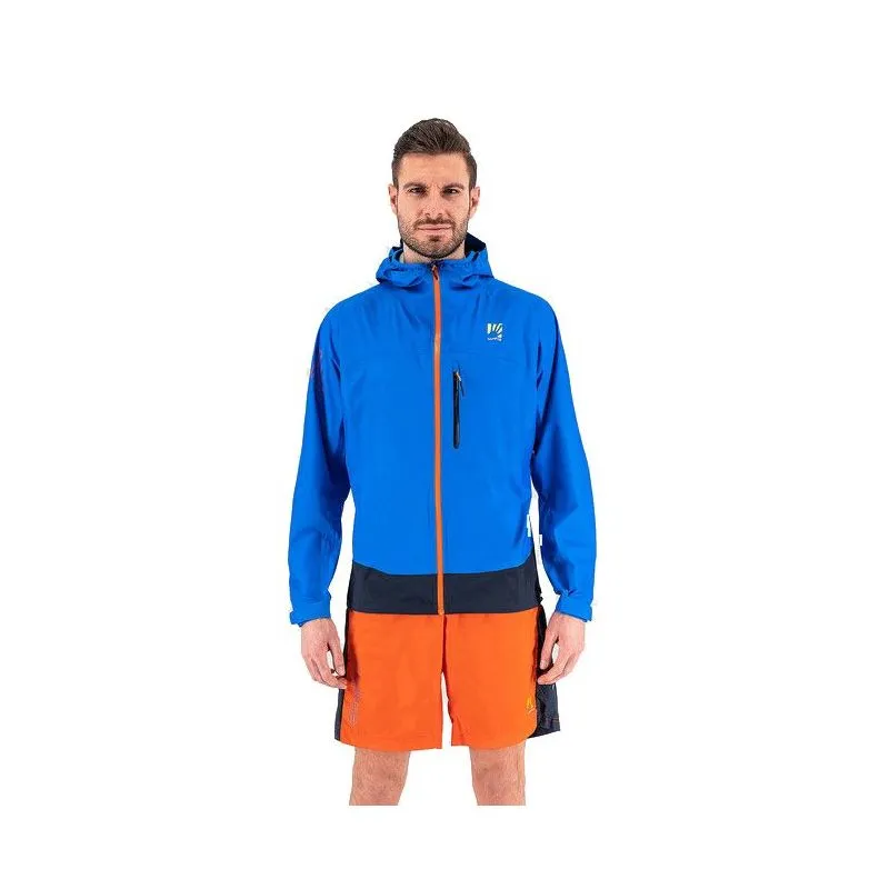 Chaqueta impermeable para hombre Karpos Lot Rain (indigo/outer space/tangerin)