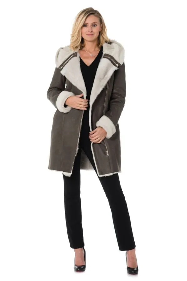 Chaqueta Mujeres Levinsky Vanessa Nappa Grey