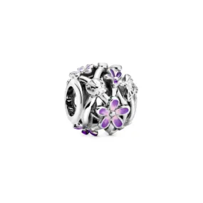 Charm en PLata de Ley Margarita Morada Filigrana 798772C02