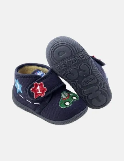 Chicco Zapato azul bordado
