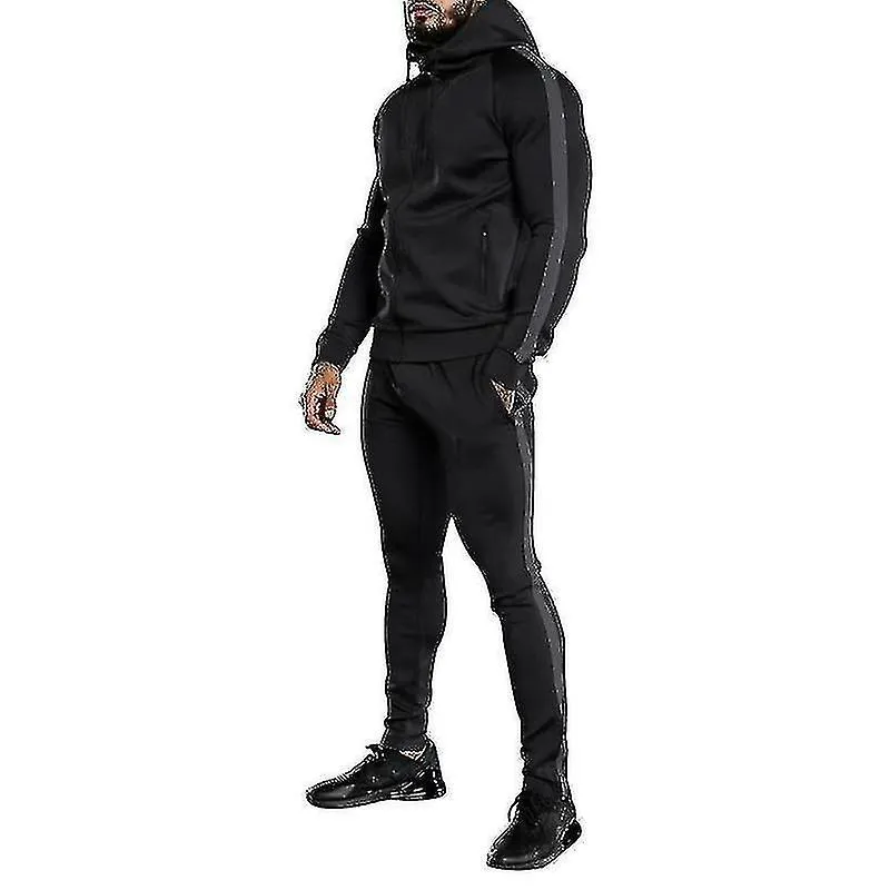 Chándal para hombres Conjuntos de sudaderas de 2 piezas Sudadera con capucha casual Trajes atléticos para correr