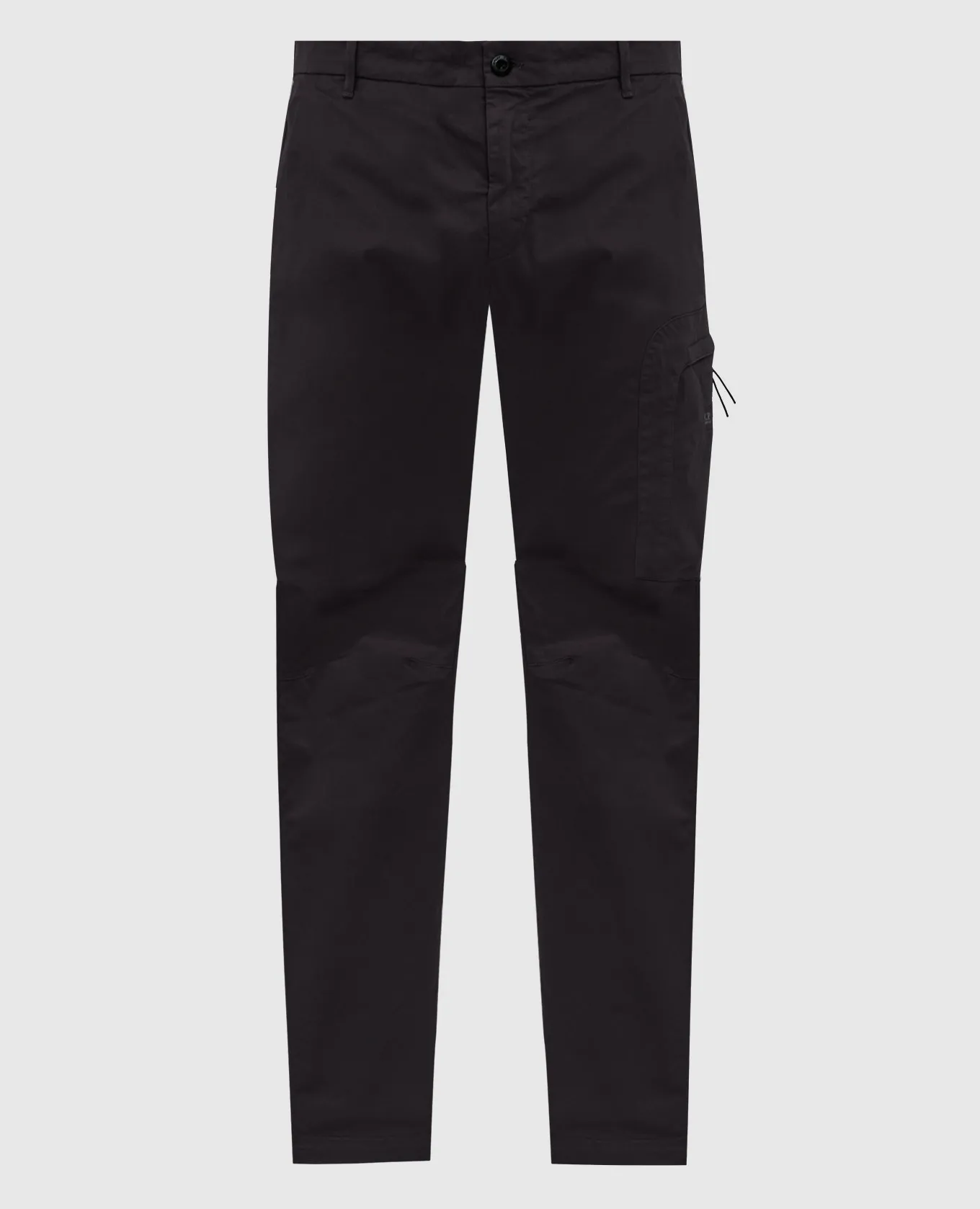 C.P. Company Black cargo pants with logo patch